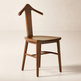 Luxury teak wood dressing room chair