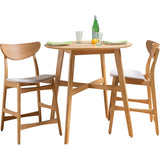 Solid teak wood 2 seater dining table with chairs