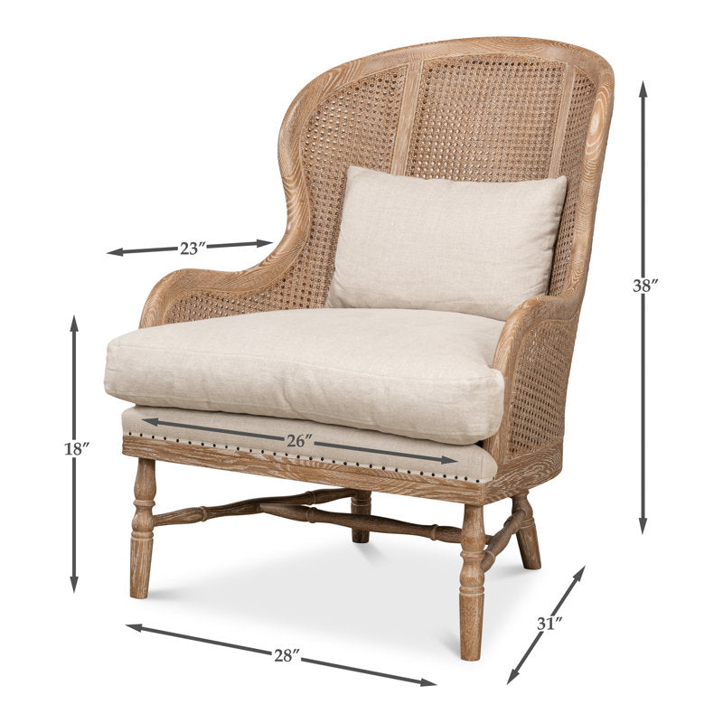 Solid teak wood luxury lounge chair