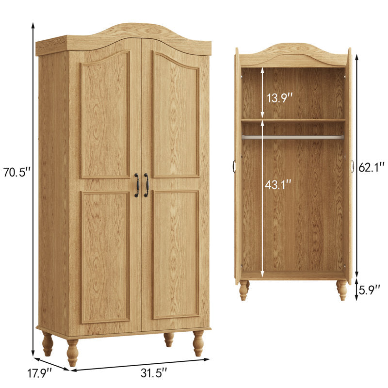 Handmade teak wood almirah for home