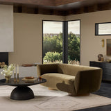 Premium upholstered teak wood couch for modern living rooms