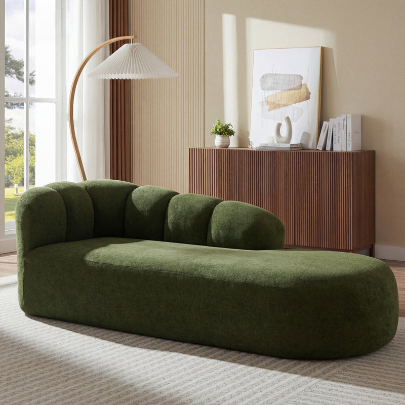 Modern designer green sofa for contemporary living room