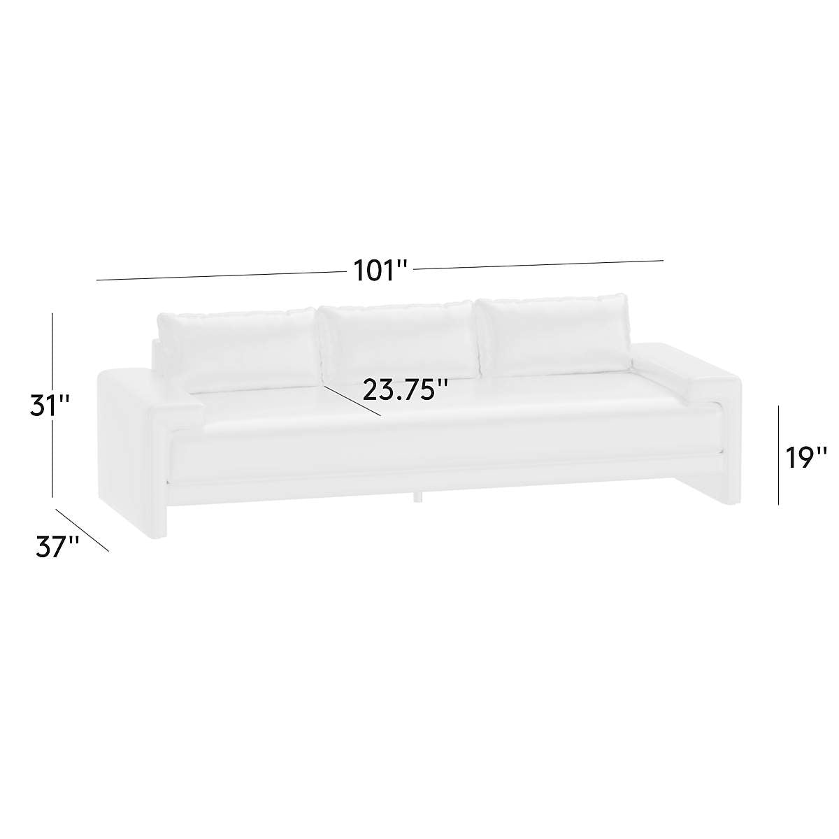 Modern living room teak wood couch