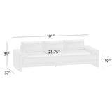 Modern living room teak wood couch
