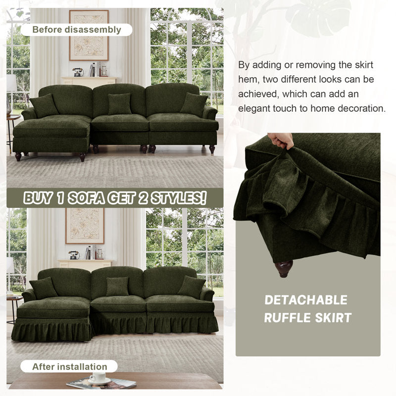 Elegant two seater sofa made from solid teak wood