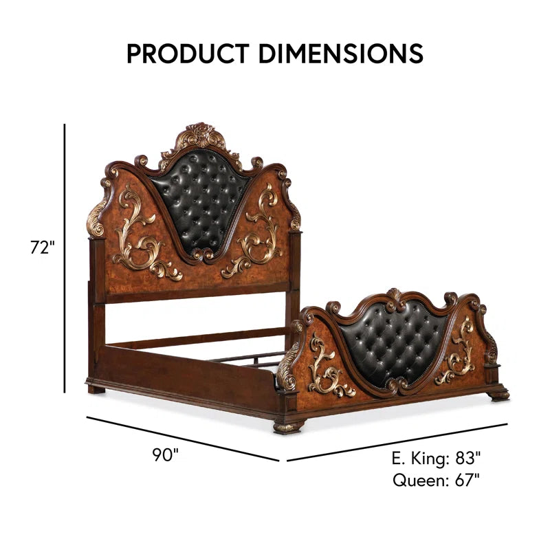 Vintage style premium wood bed