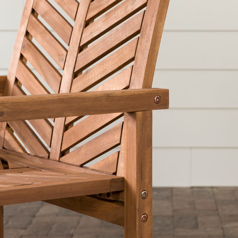 Luxury patio arm chairs in teak wood