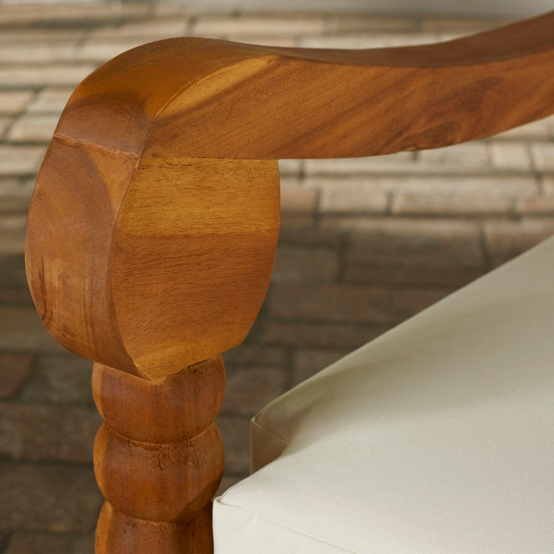 Resort style teak wood patio furniture