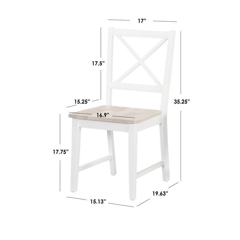 Elegant two seater wooden dining table set