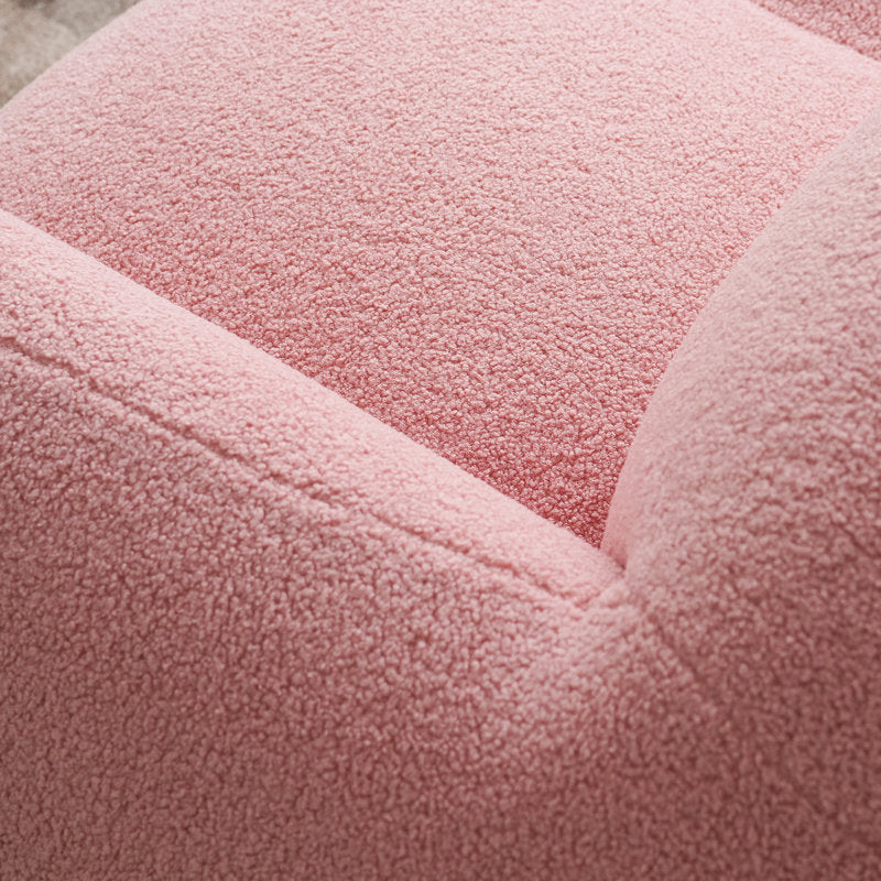 Designer cloud sofa in bouclé upholstery
