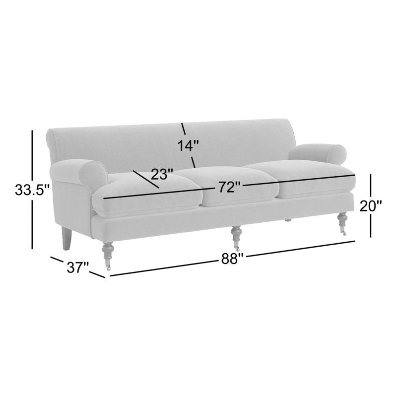 Premium blue velvet sofa by Sky Rise Decor Furniture