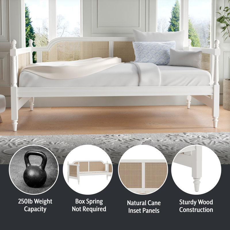 Sky Rise Decor white teak wood daybed