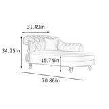Premium Handcrafted Tufted Chaise Sofa for Living Room