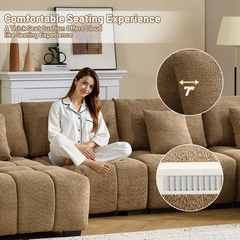 Elegant modular sofa set for luxury homes