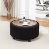 Modern teak wood center table for contemporary living room