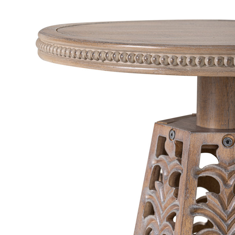 Premium teak wood accent table for living room