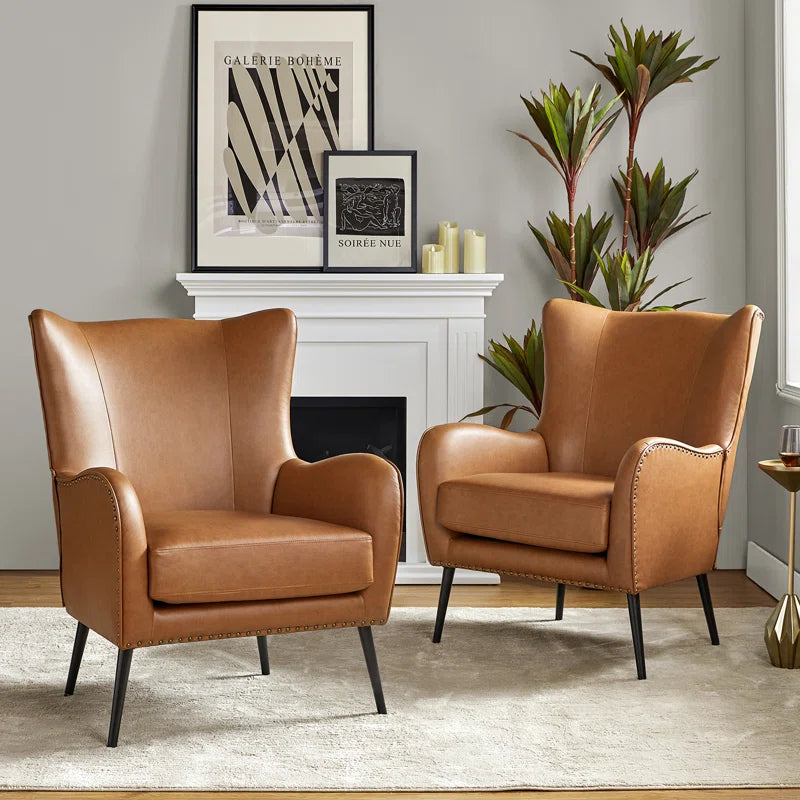 Contemporary tan accent chairs for modern home décor
