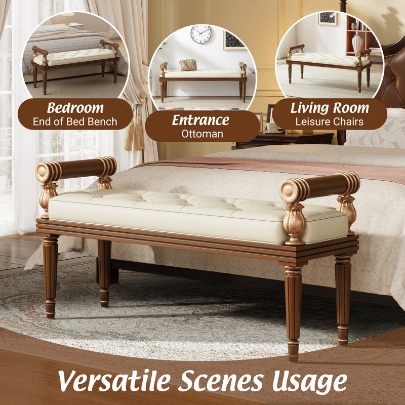 Designer solid wood bench furniture