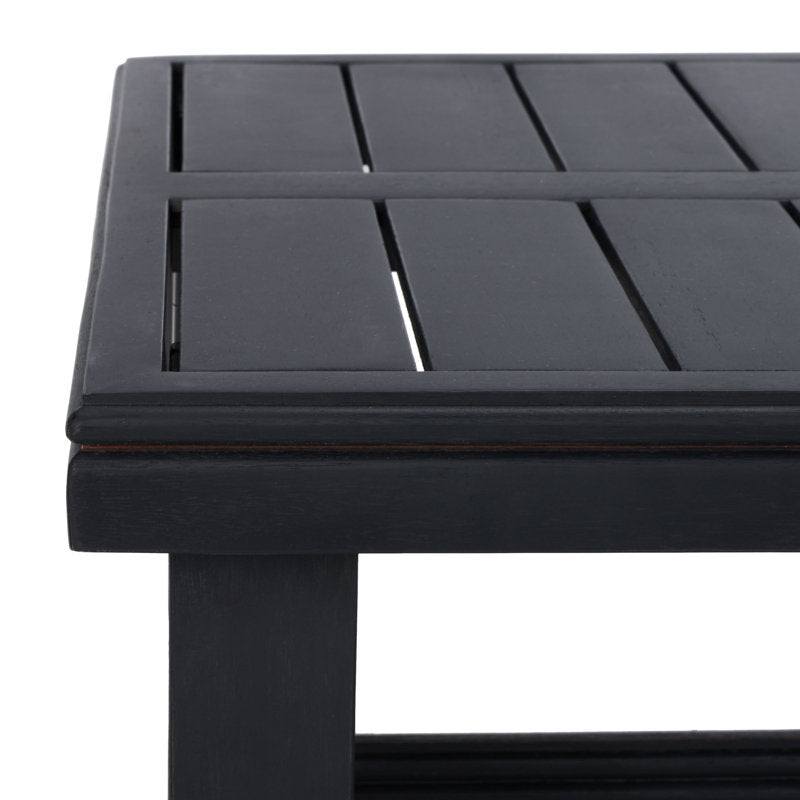 Luxury black teak wood center table