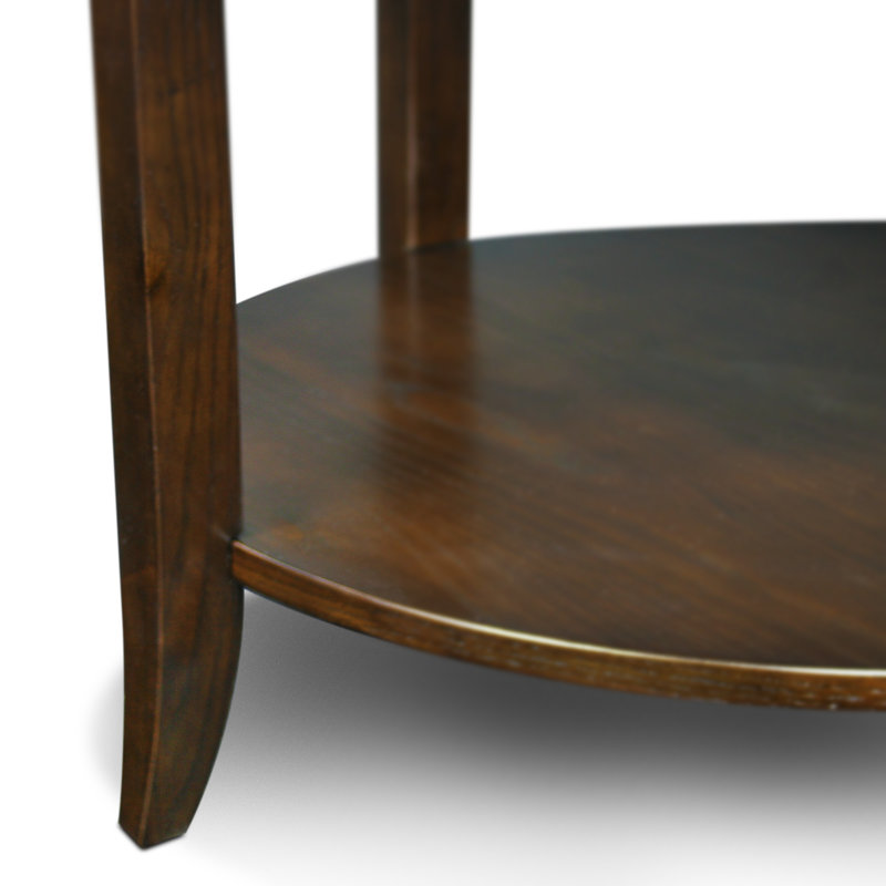 Elegant wooden coffee table with storage shelf