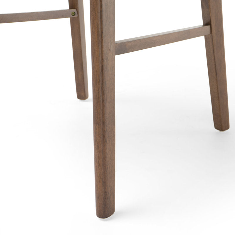 Comfortable cushioned dining chairs wooden set