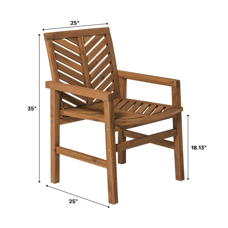 Handcrafted teak wood garden chairs