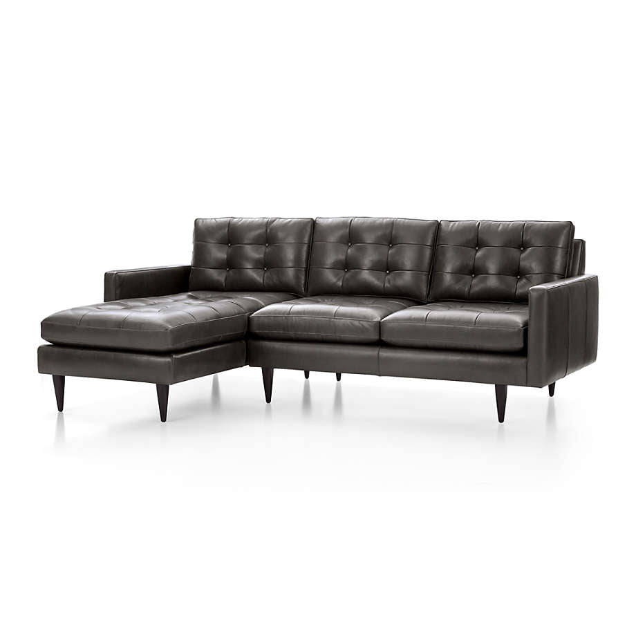 Contemporary L-shaped living room sofa crafted from solid teak wood.