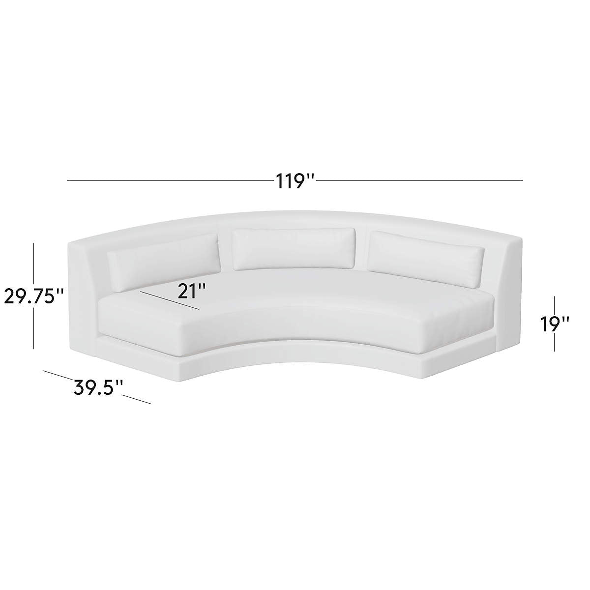 Contemporary solid teak wood curved couch for luxury home interiors