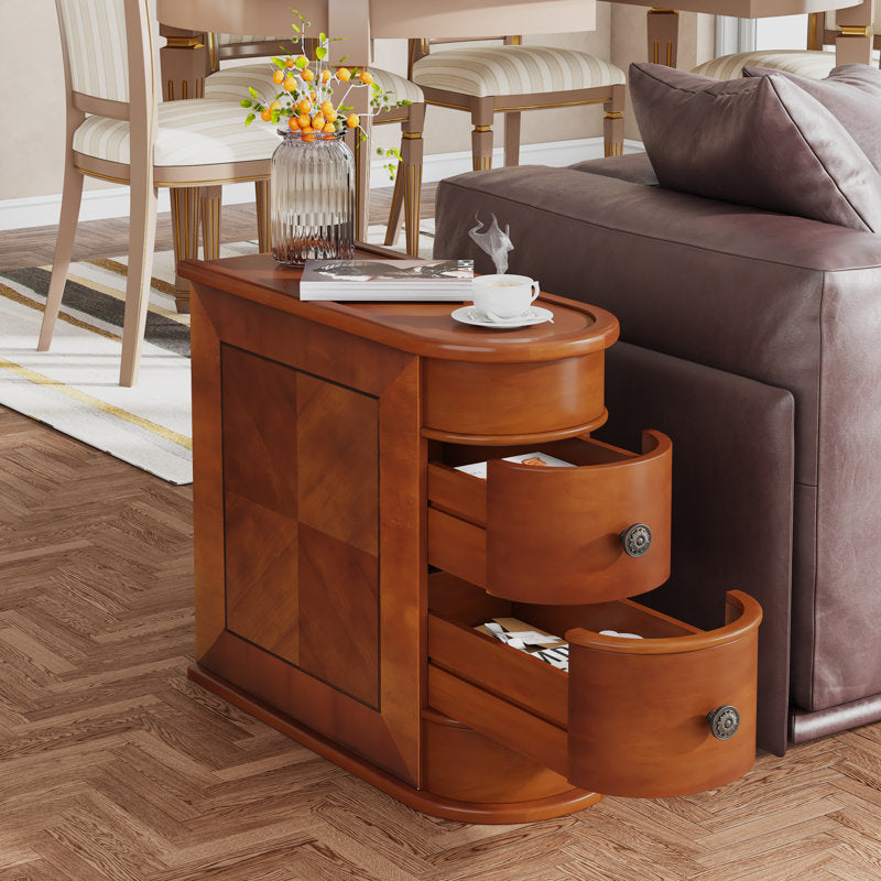Traditional teak wood cabinet for living room organization

