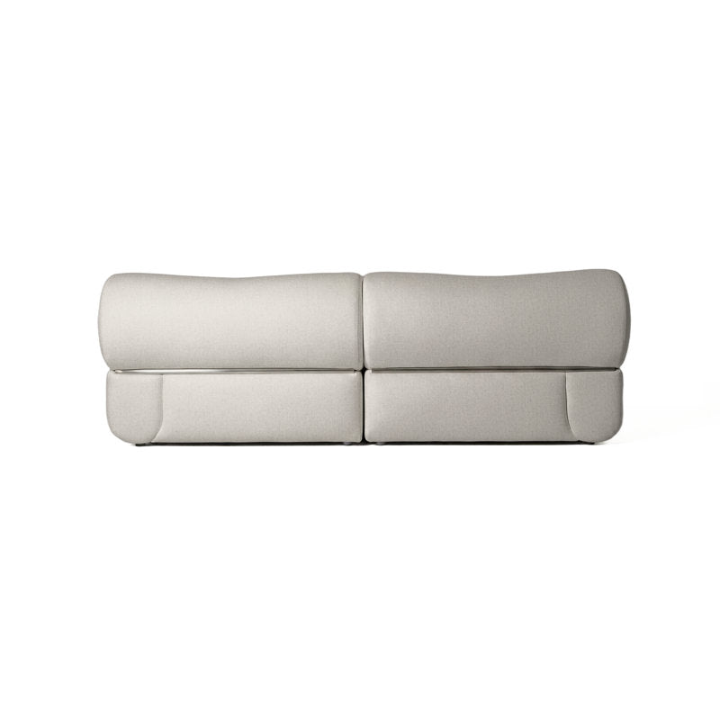 Luxury upholstered sofa crafted from teak wood