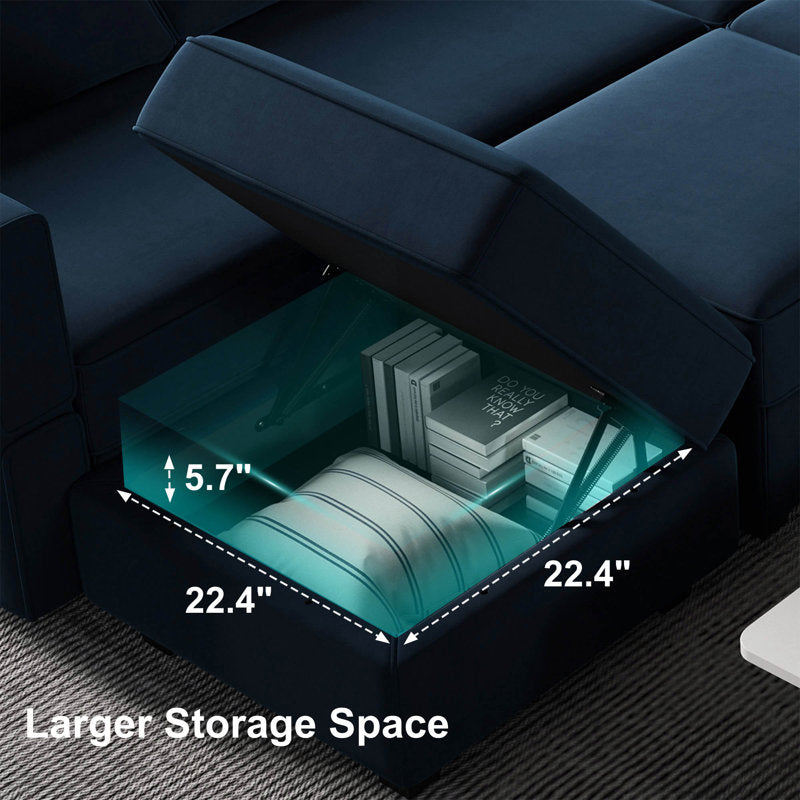 Large modern family room sectional sofa