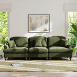 Premium handcrafted teak wood living room sofa