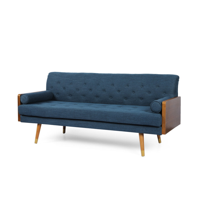Elegant 3 seater teak wood sofa for modern home décor
