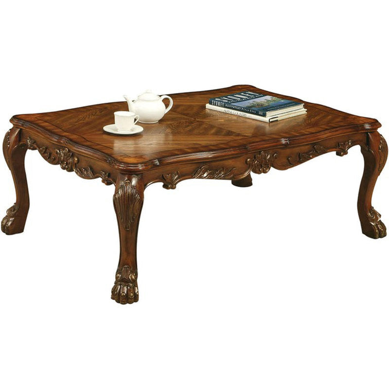 Traditional teak wood living room center table