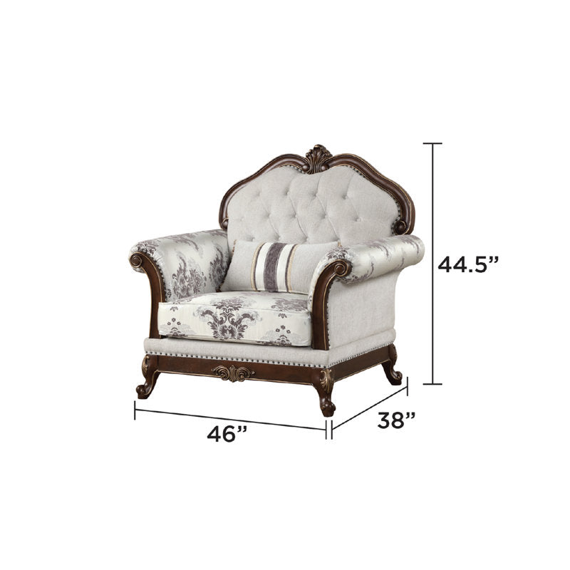 Premium living room accent chair made from solid teak wood