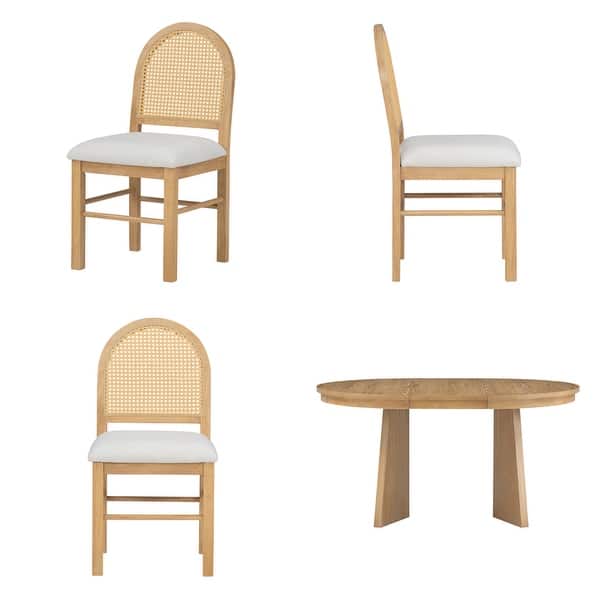Elegant 4 seater teak dining set