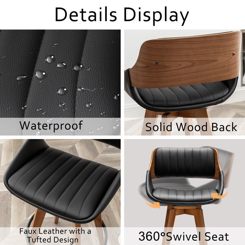Designer wooden high chair for modern interiors