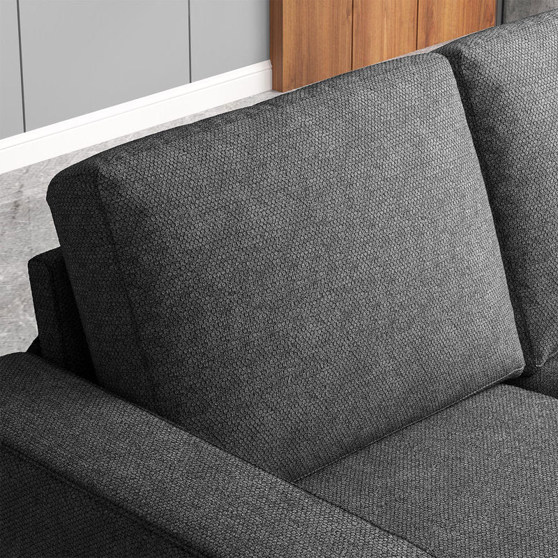 Modern grey sofa for home interior décor