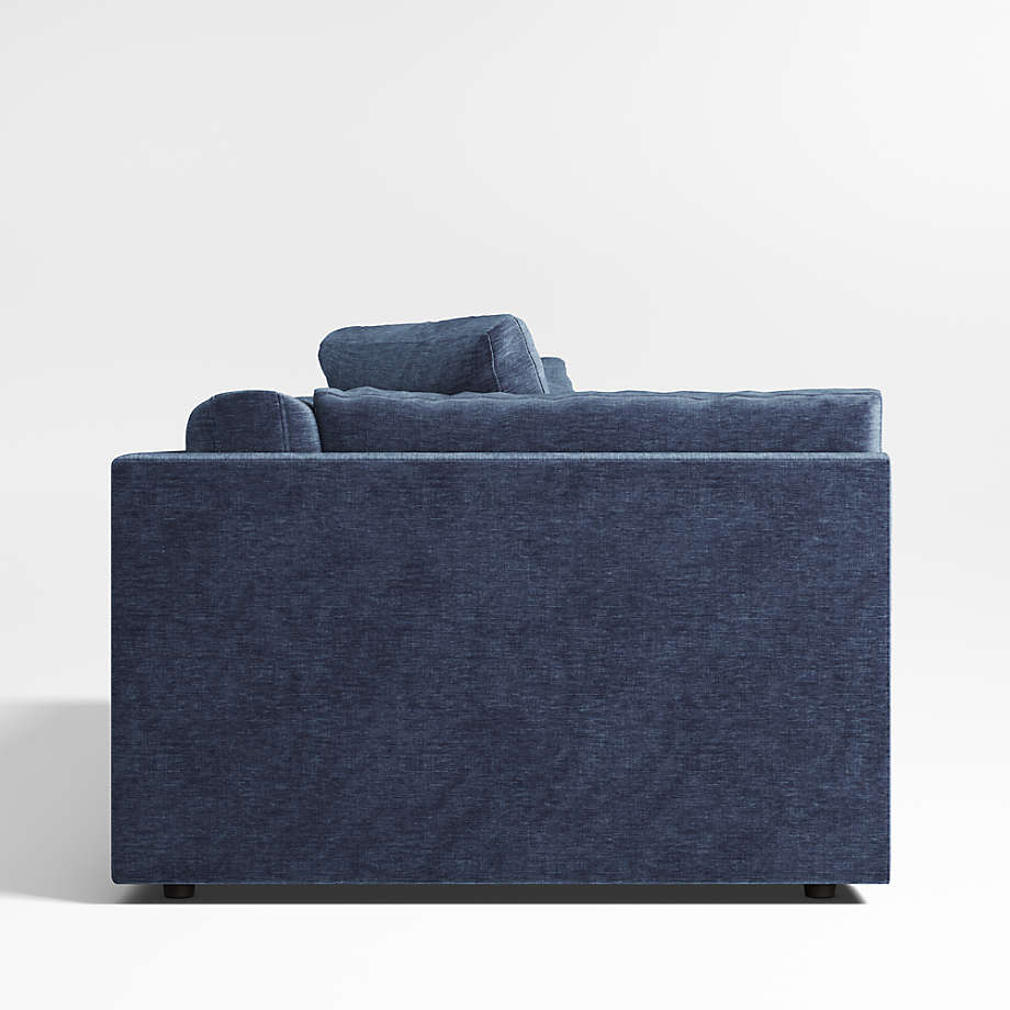 Comfortable teak wood frame fabric sofa