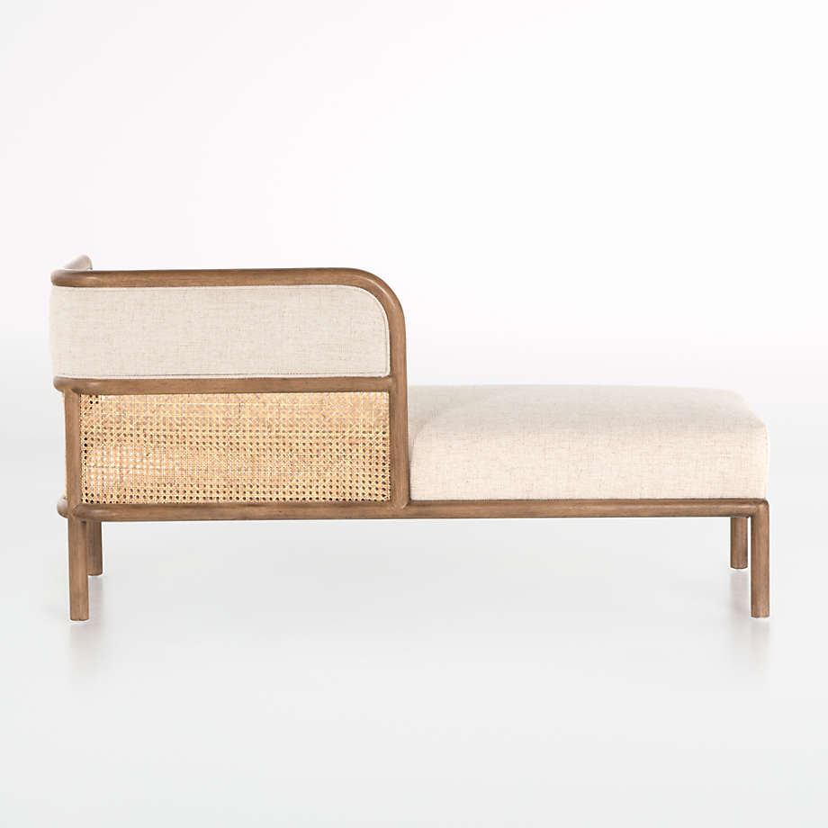 Scandinavian teak wood upholstered bench