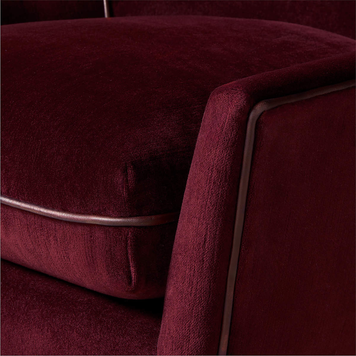Designer wine red lounge chair for modern interiors