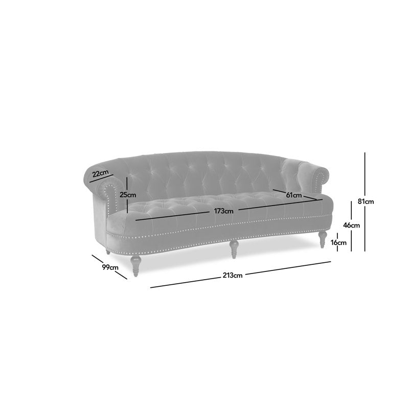 Elegant green velvet sofa by Sky Rise Decor Furniture