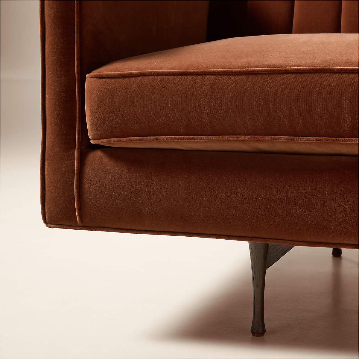 Premium upholstered teak wood sofa for luxury interiors