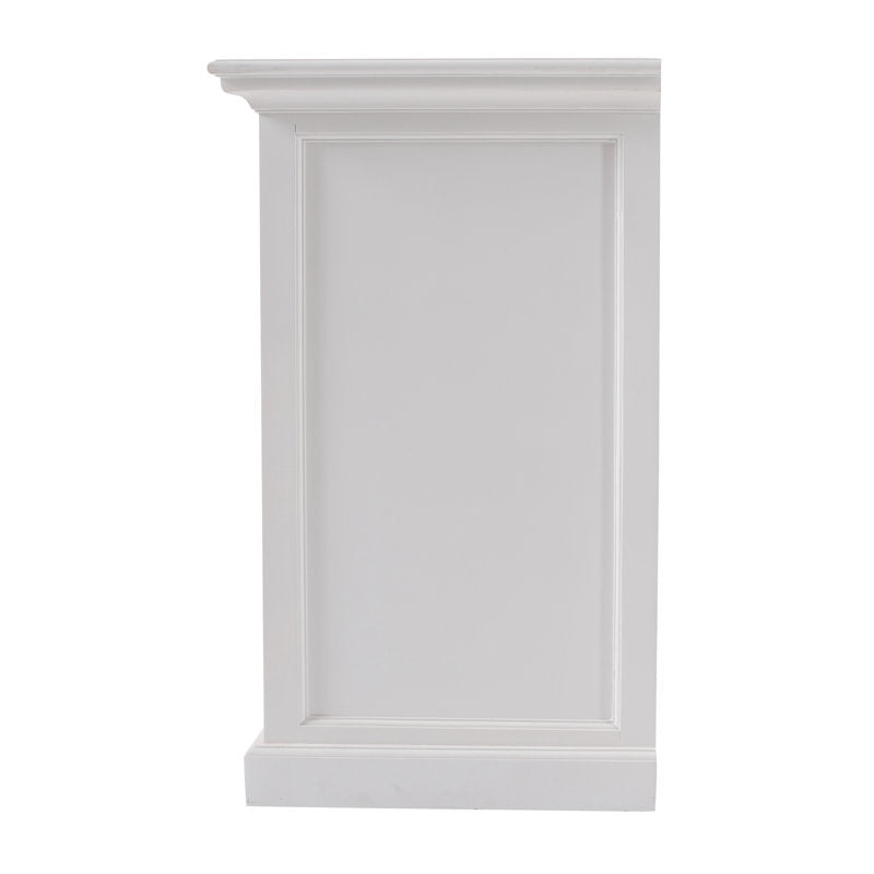 Elegant farmhouse teak wood storage cabinet