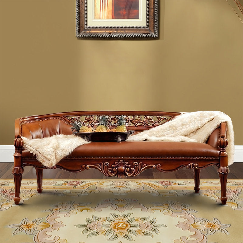 Luxury living room teak chaise