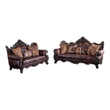 Hand Carved Solid Teak Wood Sofa Set