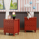 Modern bedside cabinet crafted from teak wood
