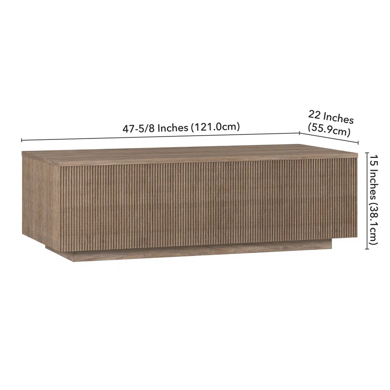 Stylish rectangular coffee table for living room