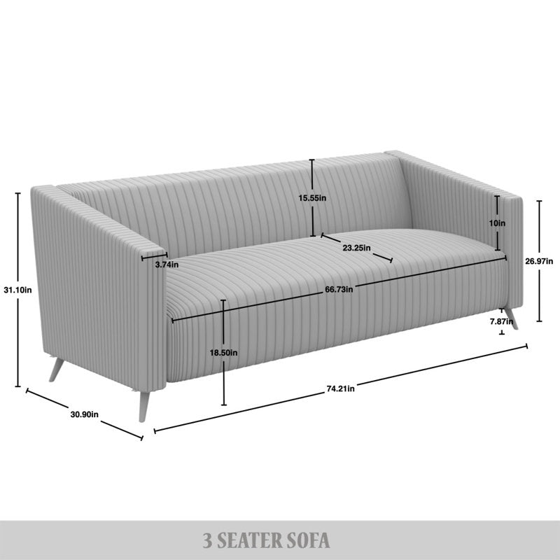 stylish modern sofa red velvet upholstery