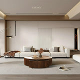 Luxury modern round center table with hidden compartments